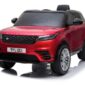 Mașinuță electrică Range Rover Velar - Roșu (modul muzică, scaun piele, roți cauciuc)