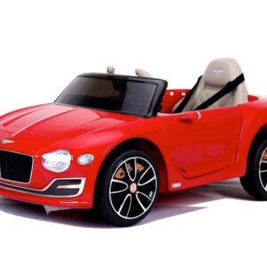 Mașinuță electrică Bentley EXP - Roșu (modul muzică, scaun piele, roți cauciuc)