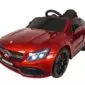 Mașinuță electrică Mercedes C63 AMG - Roșu (modul muzică, scaun piele, roți cauciuc)