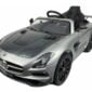Mașinuță electrică Mercedes SLS - Silver Carbon (MP4, scaun piele, roți cauciuc)