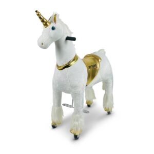 Jucărie de călărit MY PONY - Unicorn, Auriu (vârsta 4 - 10 ani)