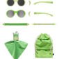 Ochelari de soare pentru copii MOKKI Click & Change, protectie UV, verde, 0-2 ani, set 2 perechi
