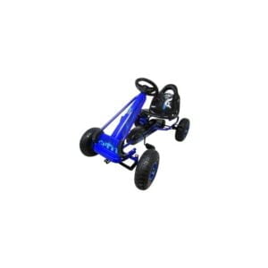 Kart cu pedale Gokart, 3-6 Ani, roti pneumatice din cauciuc, frana de mana, G3 R-Sport - Albastru Kart cu pedale ROLLZONE